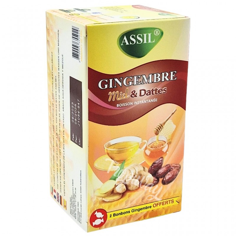 TISANE INFUSION GINGEMBRE MIEL & DATTES - ASSIL