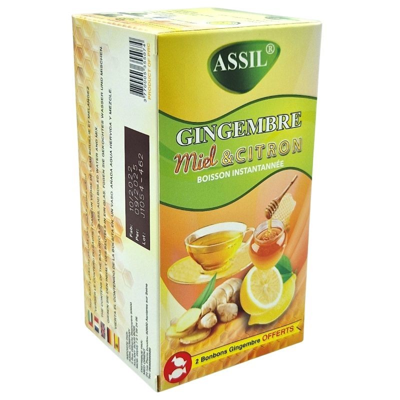 TISANE GINGEMBRE MIEL & CITRON - ASSIL